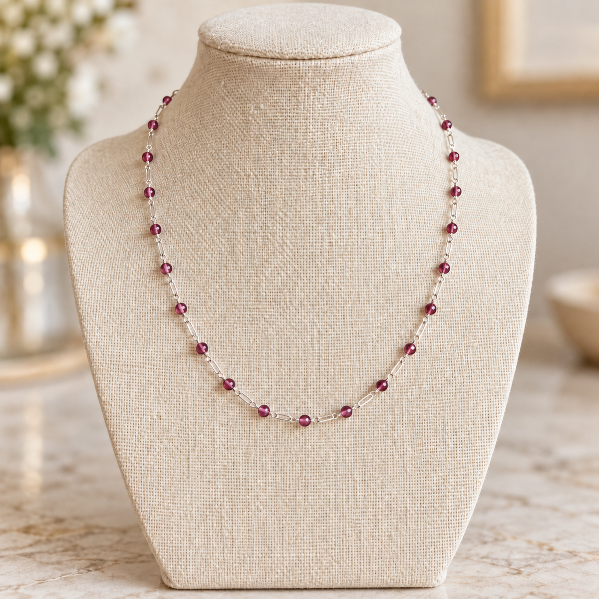 Nexus Rhodolite Garnet Necklace