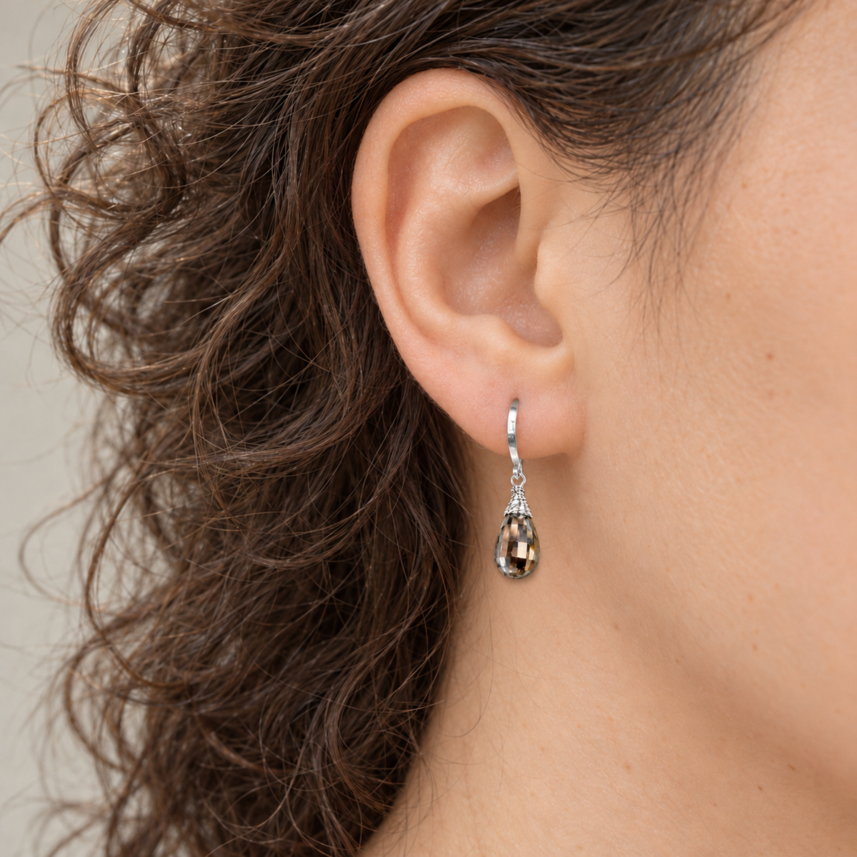 Pyrite Teardrop Earrings