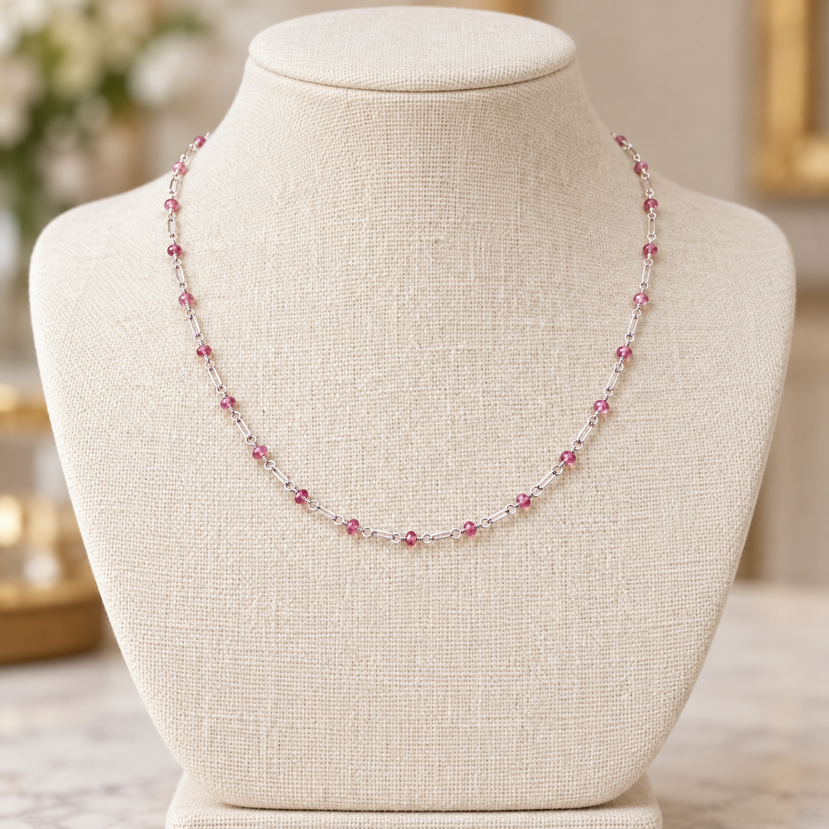 Nexus Pink Tourmaline Necklace